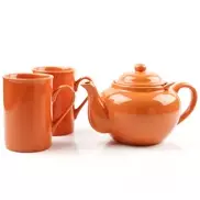 Hot chocolate tastes better in an orange cup 