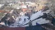 Almaty school continues classes despite collapsed roof