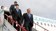 Nazarbayev arrives in Russia