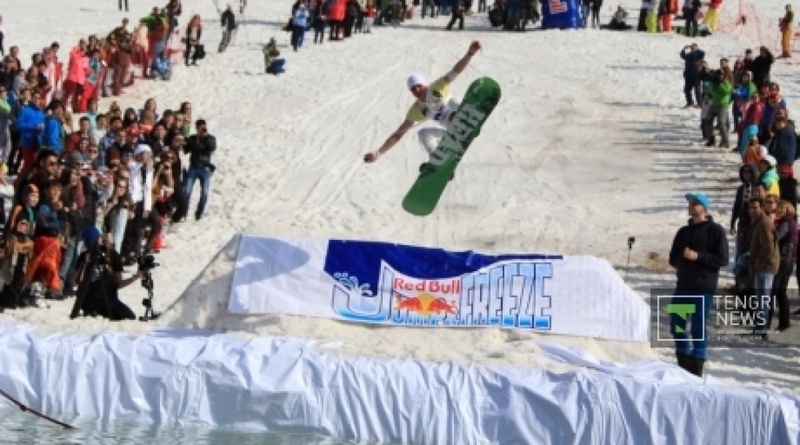 Red Bull Jump and Freeze Ski and Snowboard Jumping into a Swimming Pool Contest. ©Vladimir Prokopenko