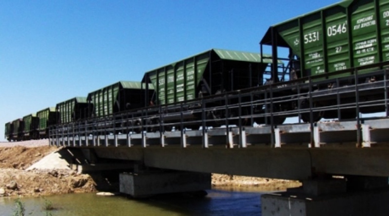 Freight wagons on Zhetygen-Korgas railroad