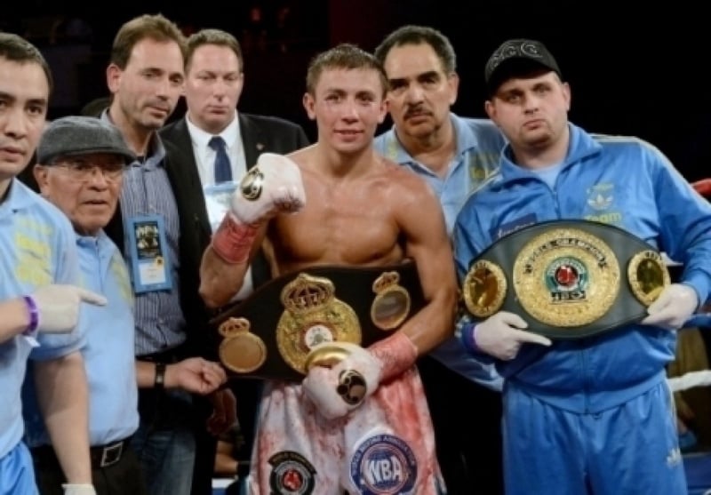 Gennady Golovkin (C). Photo courtesy of Naoki Fukuda/Ringtv.com/AllBoxing.ru