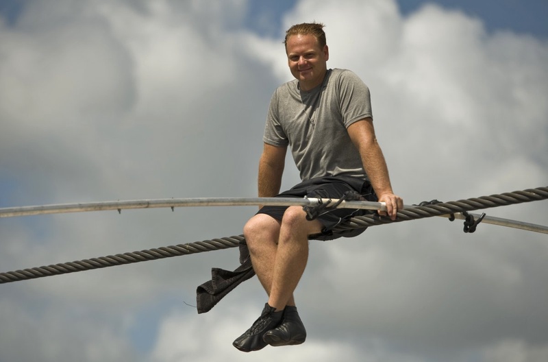 High wire walker Nik Wallenda. ©REUTERS/Steve Nesius 