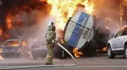 Driver of burning petrol truck named a hero