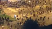 Mob raging in Prime Plaza mall in Almaty