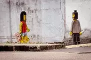 'Banksy' Lego-style crime mural goes viral in Malaysia