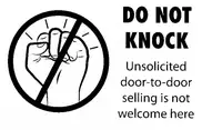 Hefty fine for ignoring 'Do Not Knock' sign