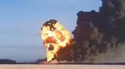 Evacuation in North Dakota town after fiery oil-train explosion
