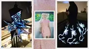 Fiber optic dress changes color on a whim