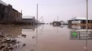 Village turns into island in Kazakh steppe