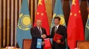 Kazakhstan’s President Nursultan Nazarbayev meets Chinese President Xi Jinping