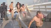 Kazakhstan goes ice-swimming in January