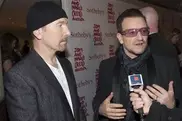 You two: Bono, Edge join Fender board
