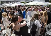 Mass gay wedding in Toronto for 115 couples