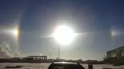 Atmospheric magic: three suns in Atyrau
