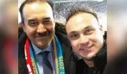 Ilya Ilyin takes selfie with Kazakh PM