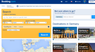 Booking.com website screenshot