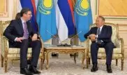 Nazarbayev  discussed agreements with Serbian PM