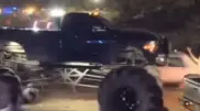 Enraged driver drove a monster truck into a crowd in the USA