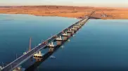 The longest bridge in Kazakhstan was tested for strength
