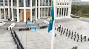 Tokayev participated in ceremony of raising the flag of Kazakhstan