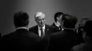 Rare behind-the-scenes photo of Tokayev at CSTO summit