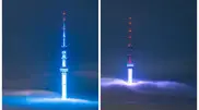 Almaty TV Tower drowning in clouds discussed by Kazakhstanis