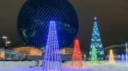 When and where the largest Christmas tree in Astana will be lit