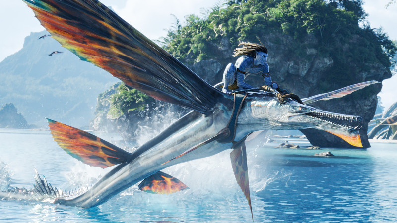 Frame from the film "Avatar: The Way of Water"