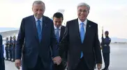 Erdogan welcomes Tokayev at Ankara airport