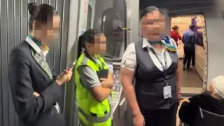 Kazakh woman causes scene before boarding flight