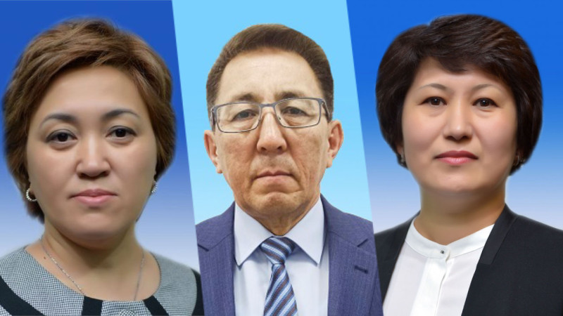 Tynyshtyk Moldakhmetova, Gabit Alzhanov, Roza Zhakudina. Photo: sud.gov.kz