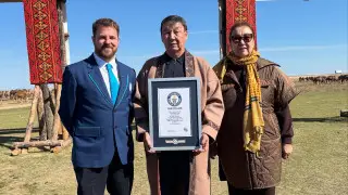 Kazakh man sets incredible Guinness World Record with camels