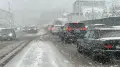 Snowfall in Almaty: 17 traffic accidents occurred overnight