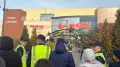People evacuated from Mega Park in Almaty
