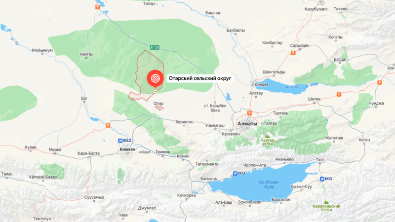Screenshot of Yandex Maps