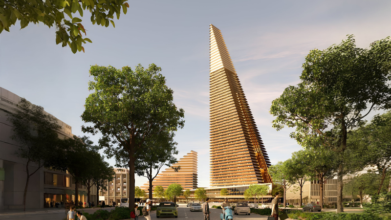Concept Drawing of Iconic Towers