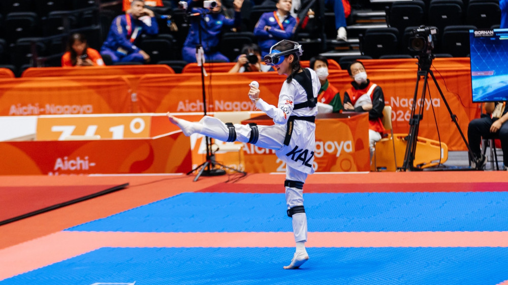 Rita Bakisheva. Photo: Kazakhstan WT Taekwondo Federation