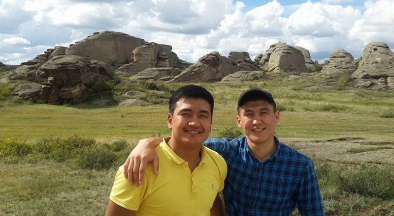 Еламан Жазылхан және Қанат Берік. © Facebook