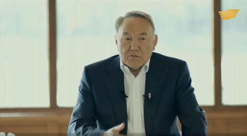 Нұрсұлтан Назарбаев. ©"Хабар" телеарнасының кадры