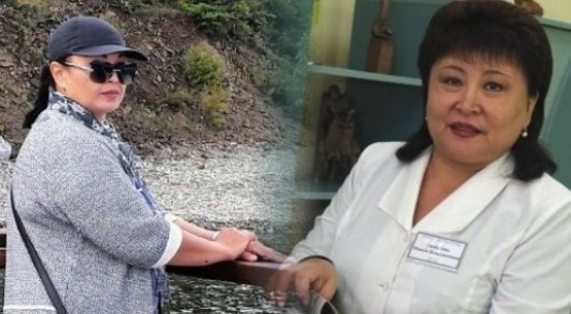 Зәуреш Изалдина мен Рашида Сандыбаева.