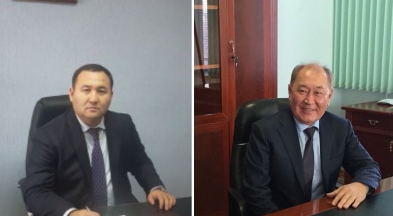 Ербол Омаров пен Жаңабай Қобыландин. © kazautozhol.kz