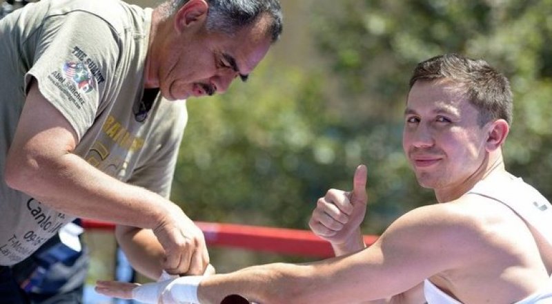 Геннадий Головкин және Абель Санчес. © vk.com/ggolovkin
