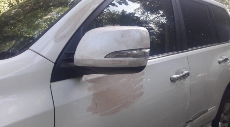 Денис Теннің көлігі. © Tengrinews.kz