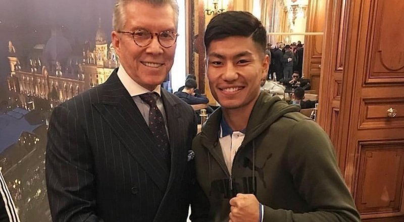 Сұлтан Зауырбек пен Майкл Баффер. © instagram/team_sultan_zaurbek