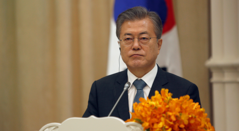 Оңтүстік Корея президенті Мун Чжэ Ин. © REUTERS 