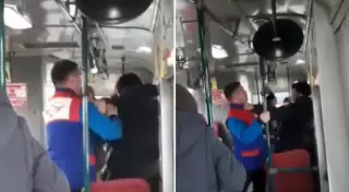 Оралда кондуктор мен жолаушының төбелесі видеоға түсірілді