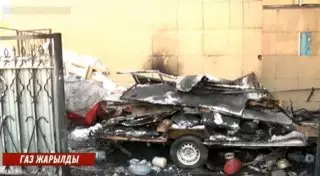 Теміртауда дүкенде газ баллоны жарылып, бес адам зардап шекті