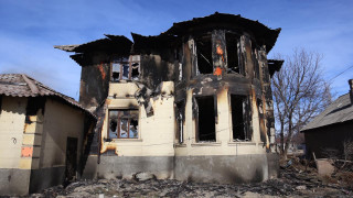 Масанчи ауылындағы болған тәртіпсіздік көрінісі. Фото: Tengrinews.kz