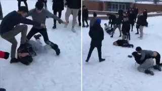 Оралда жаппай төбелес болды